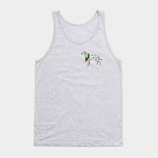 Festive Dalmatian in Wreath Tank Top